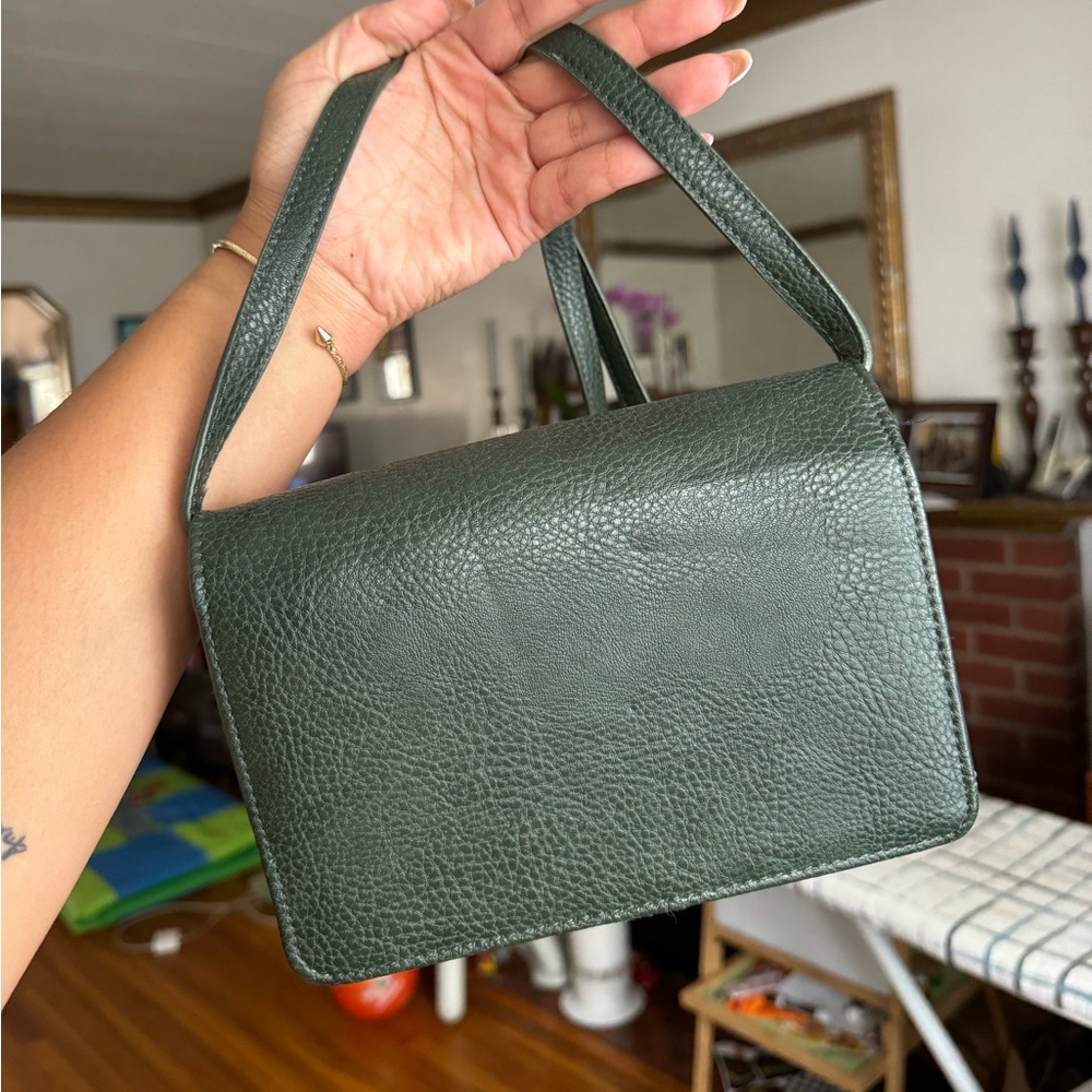 Bass Brand Dark Green Hand bag with Multiple Pockets